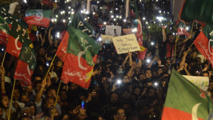 Pakistan’da eski Başbakan İmran Han’ın destekçilerinden protesto
