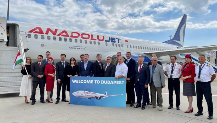 AnadoluJet’in İstanbul’dan Budapeşte’ye ilk uçuşu yapıldı